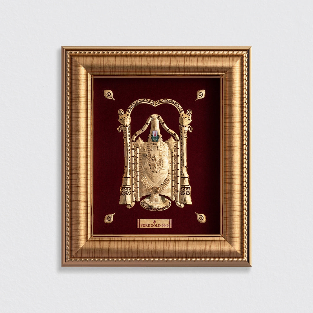 Prima Art Balaji 24K Frame best for gifting , home temple , tabletop  and corporate gifting