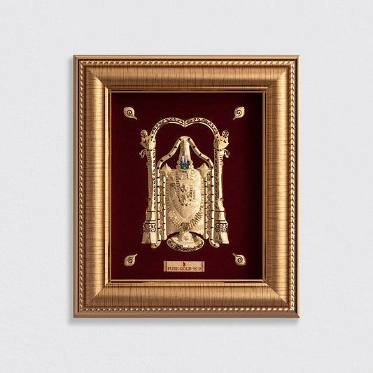 Prima Art Balaji 24K Frame best for gifting , home temple , tabletop  and corporate gifting