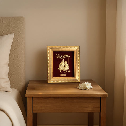 Radha Krishan gold frame, perfect wall hanging artwork by Prima Art.