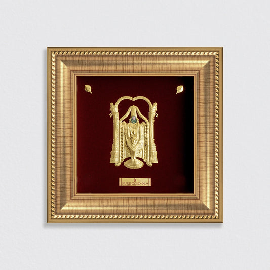 Balaji 24K Gold Sheet Frame best for festival and corporate gifting 
Perfect as wall hanging, temple shelf and table top art.