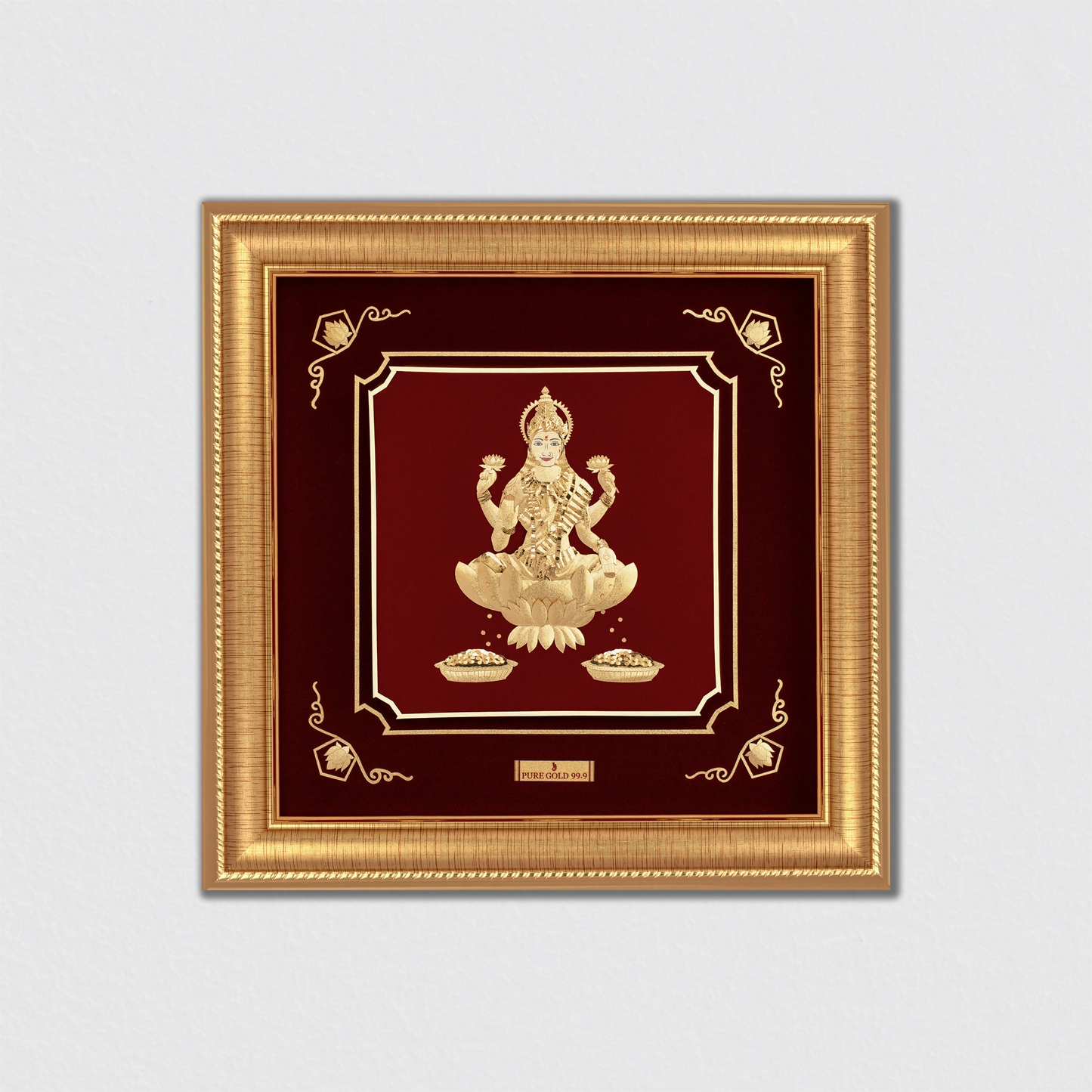 auspicious Lakshmi gold decor frame for gifting