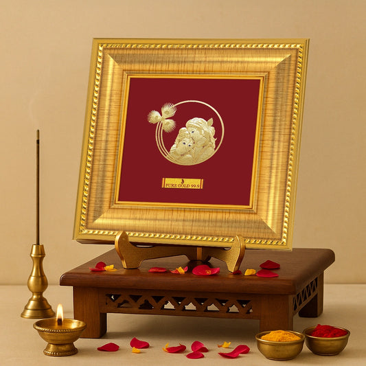 Prima art 24K gold Radha Krishna frame– perfect for home decor and gifting. Perfect Wall hanging & Tabletop frame.