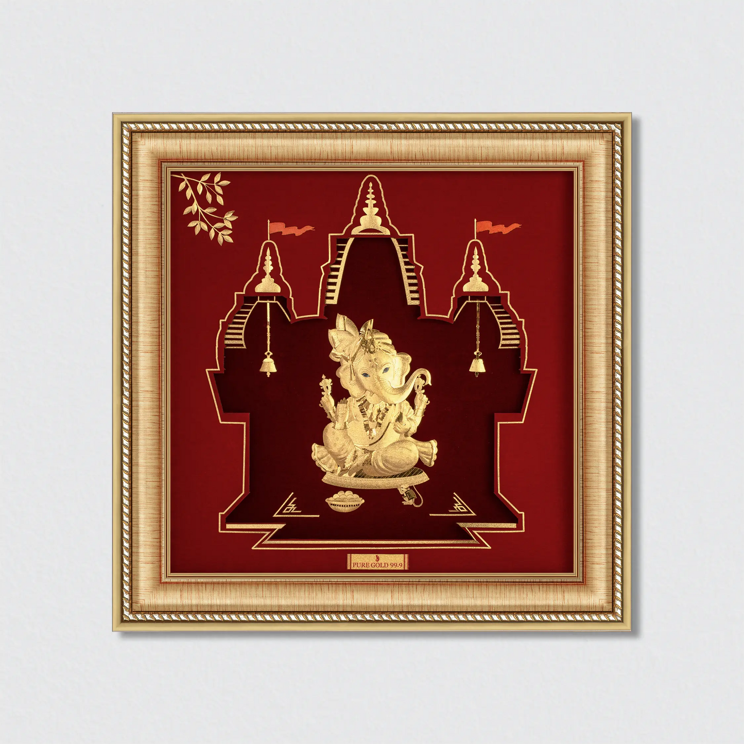 premium Lord Ganesha gold frame for Diwali gifting
