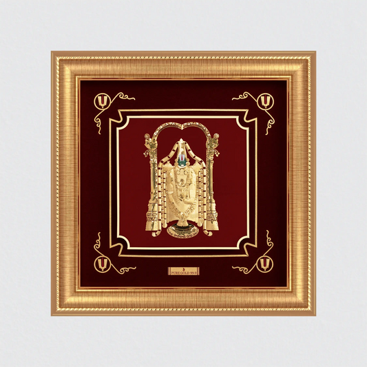 Tirupati Balaji gold wall hanging for home decor