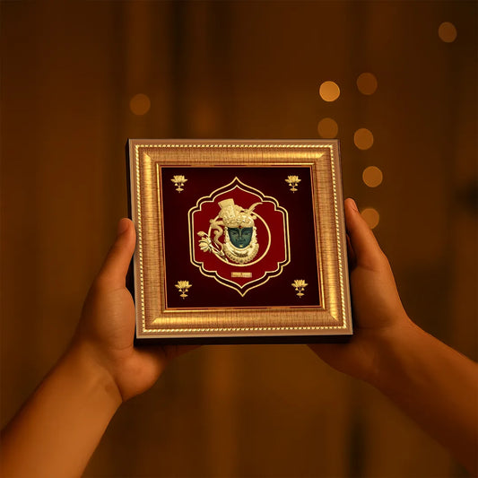 Lord Shreenath Ji Pure Gold Wall Art- O8