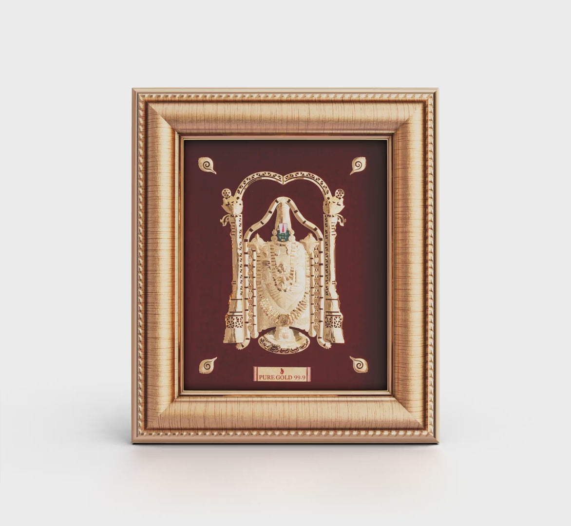 Prima Art Balaji 24K Gold Sheet Artwork Frame best for festival and corporate gifting