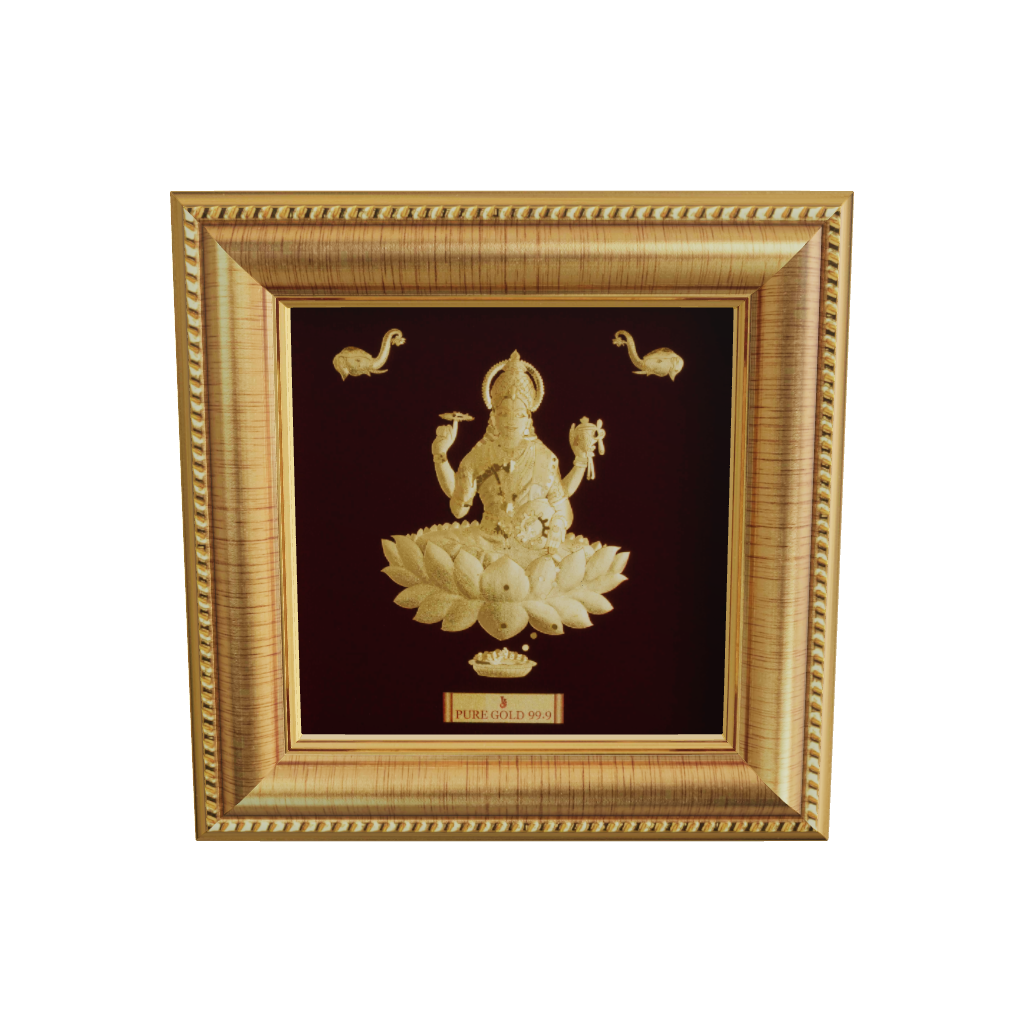 Prima Art Balaji 24K Gold Sheet Artwork Frame best for festival and corporate giftin
