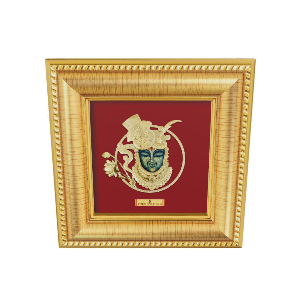 Shrinathji 24K Gold Sheet Frame best for festival and corporate gifting .
