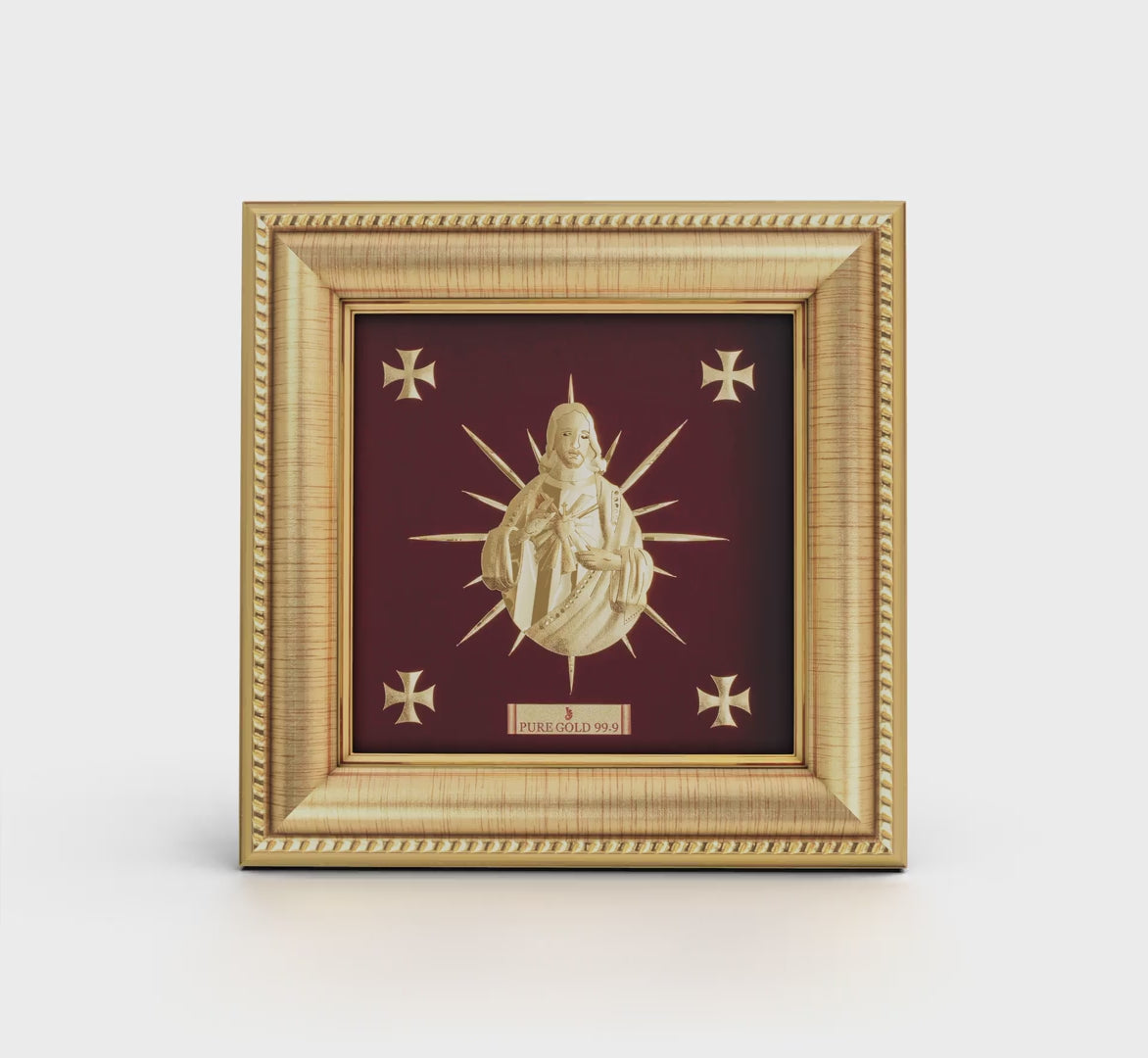 Prima Art Jesus 24K Gold Sheet Artwork Frame best for festival and corporate gifting