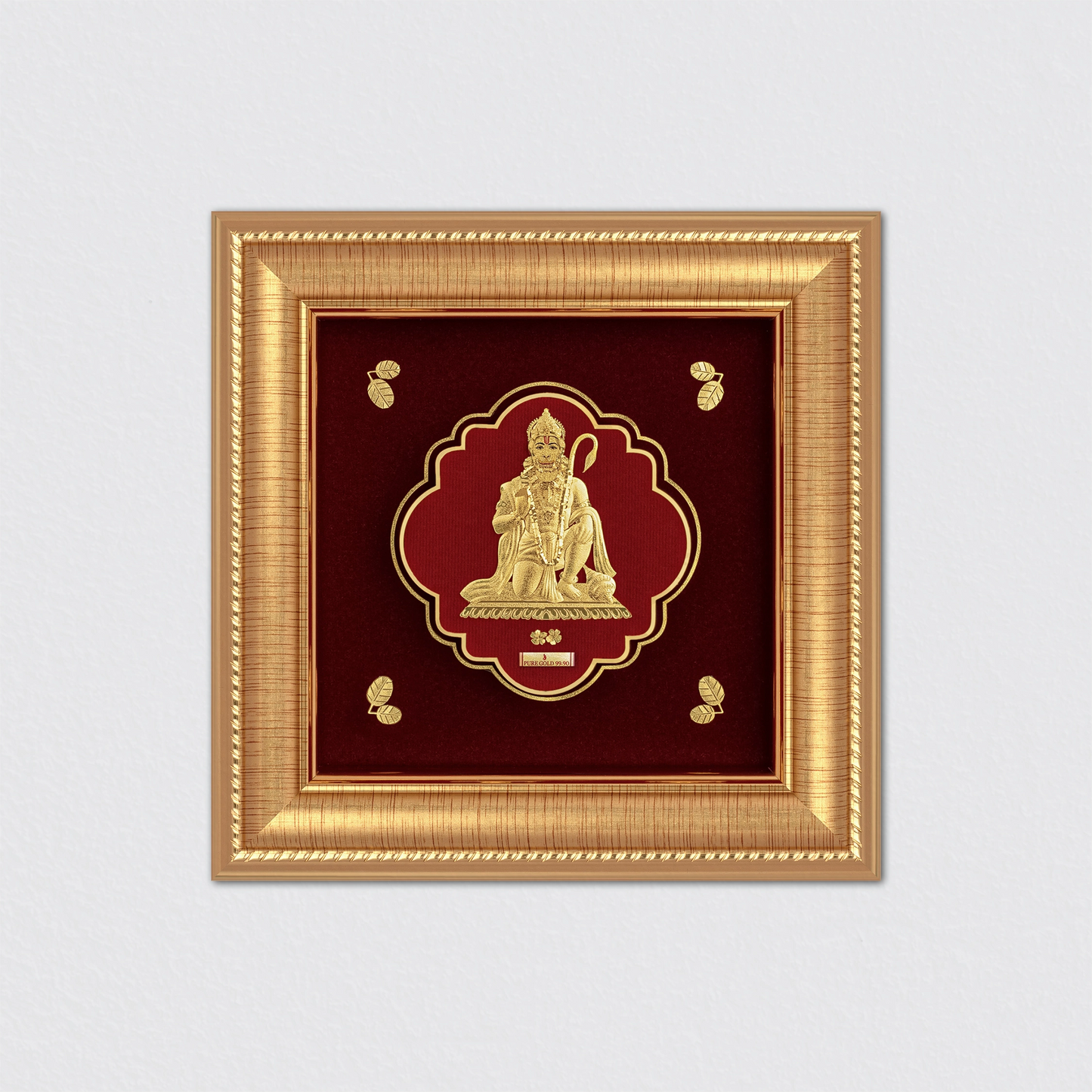 Lord Hanuman 24K Gold Artwork O7 – Premium Spiritual Wall Décor