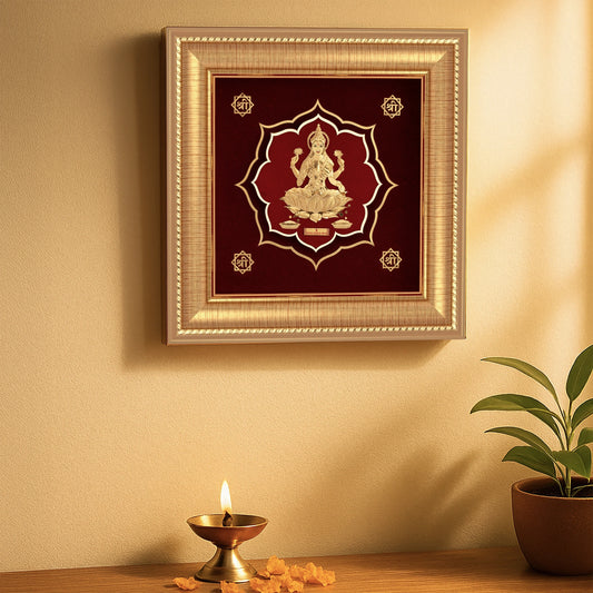 24k gold Lakshmi frame for Diwali gift