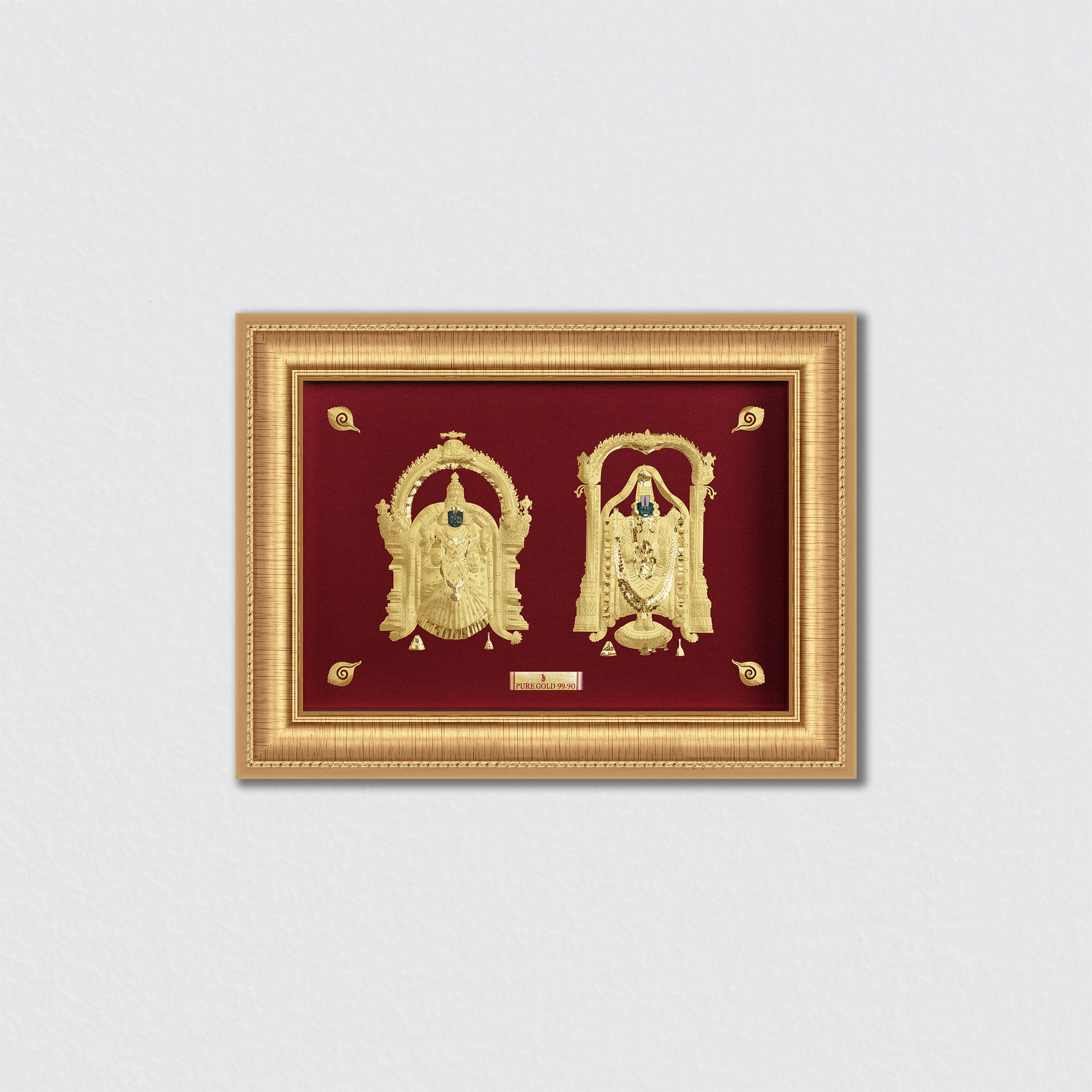 Buy Padmavati Balaji Gold Photo Frame Online | Prima Art