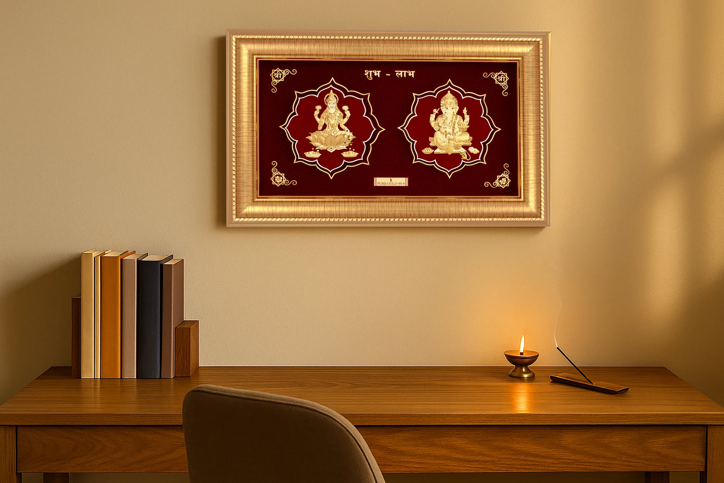 Laxmi Ganesha wall art, perfect for housewarming gift.