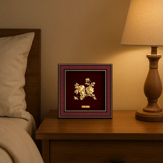 Prima Art Peony 24K Gold Frame best for corporate gifting , tabletop , wall hanging frame.