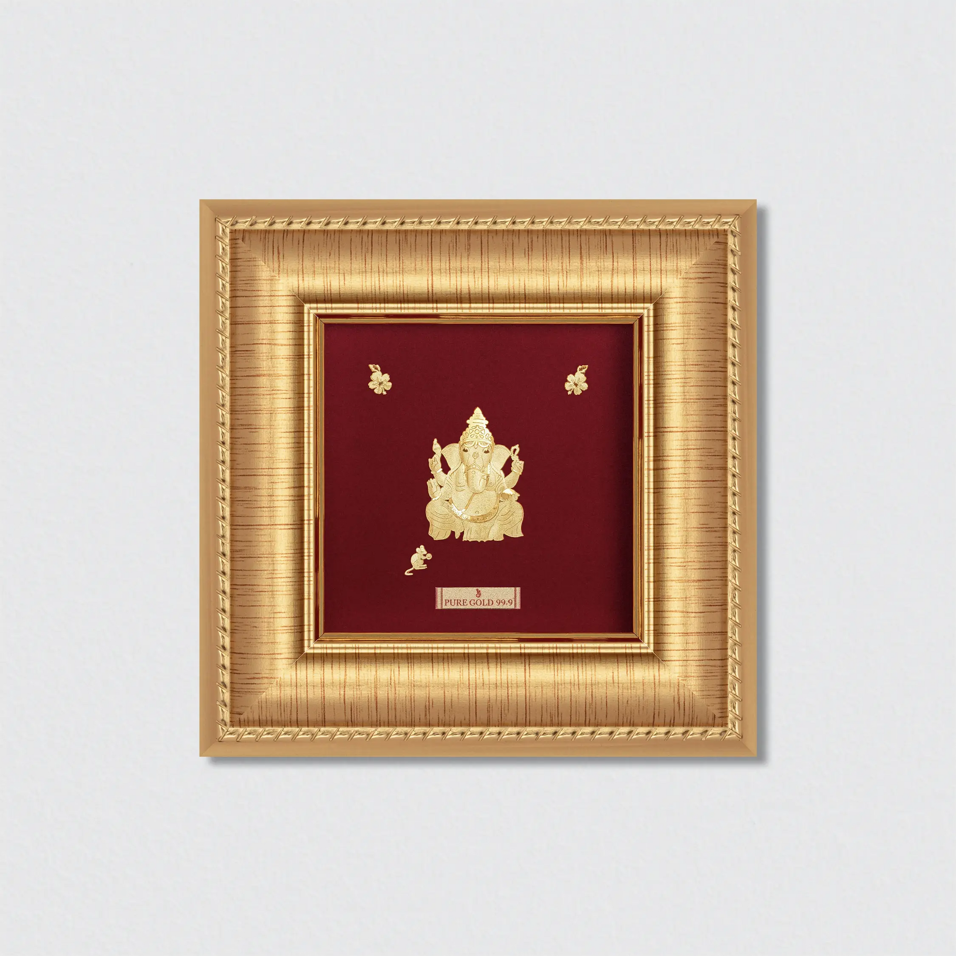 Bal Suvarna Ganesha frame art in gold 