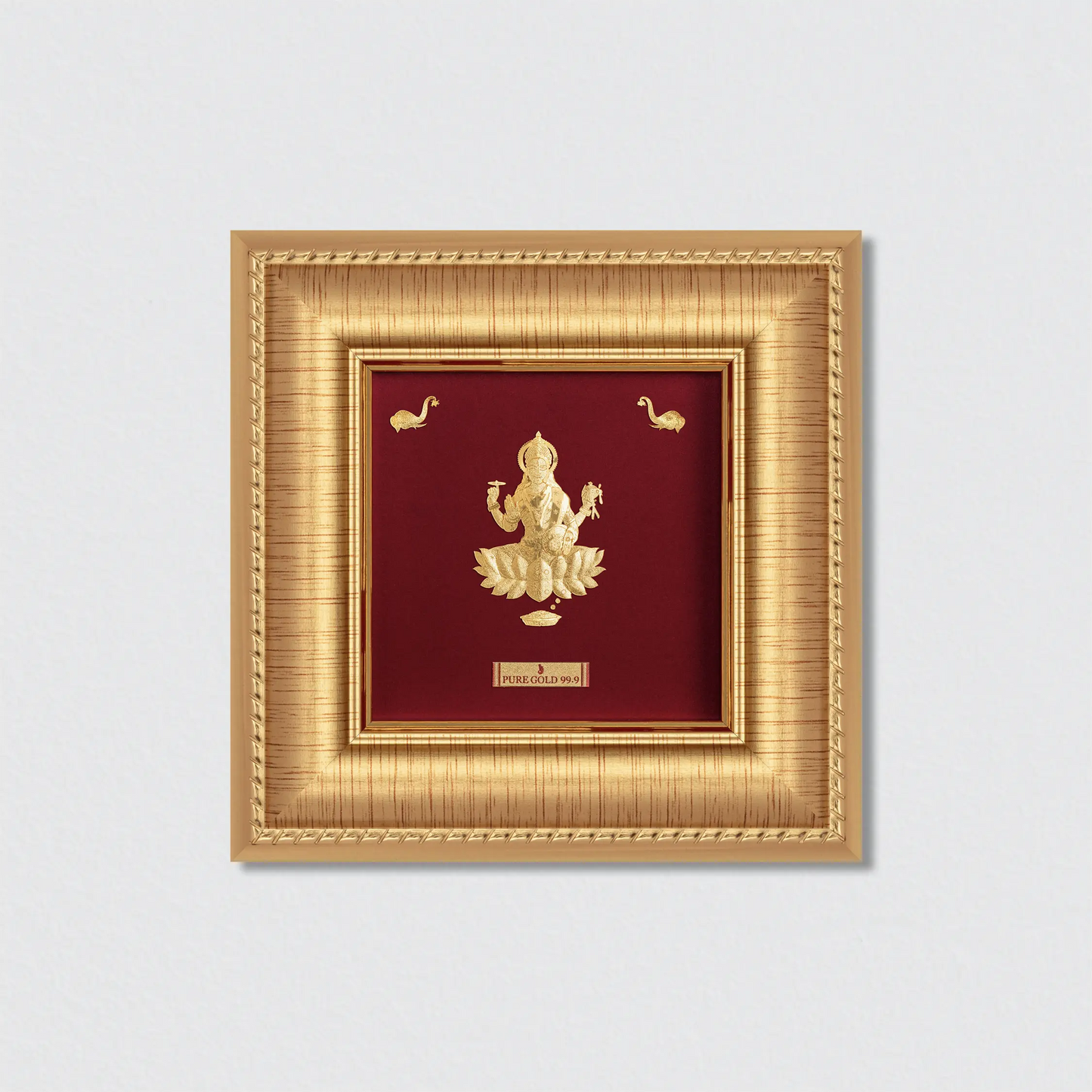 Maa lakshmi ji frame in gold . perfect wall hanging art decor 