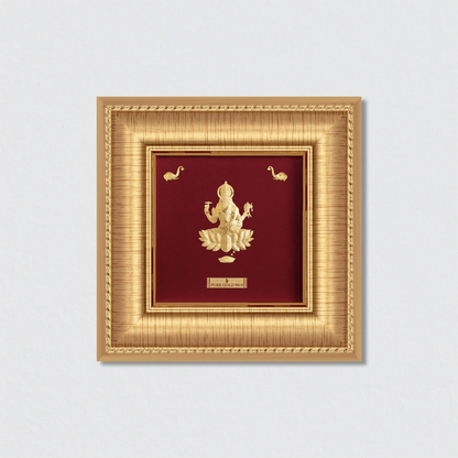 Maa lakshmi ji frame in gold . perfect wall hanging art decor 