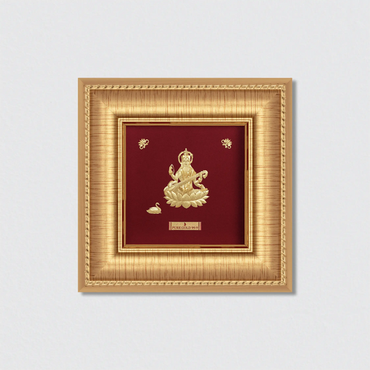 Saraswati ji wall art frame for home and temple.