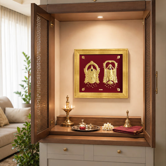 Padmavati Balaji Gold Art Piece - A4