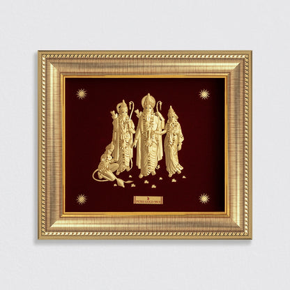 Prima Art Ram Darbar 24K Gold Sheet Artwork Frame best for festival and corporate gifting 