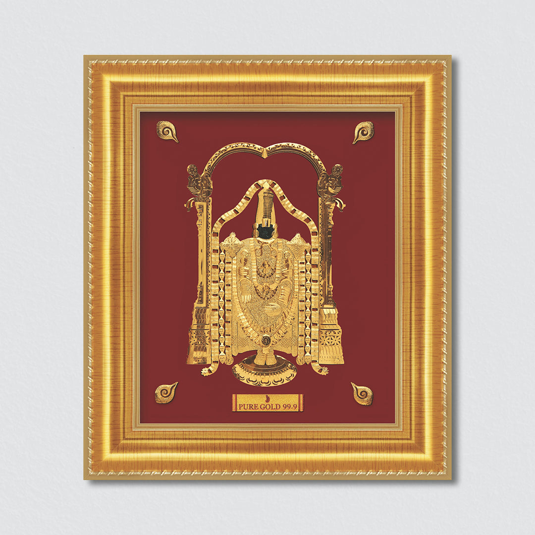 Prima Art , Prima Art India, Prima Art artwork, Prima Art 99.90% gold sheet artwork, 24k gold sheet artwork, Devotional artwork , Prima Art 24k gold sheet artwork, Balaji gold artwork