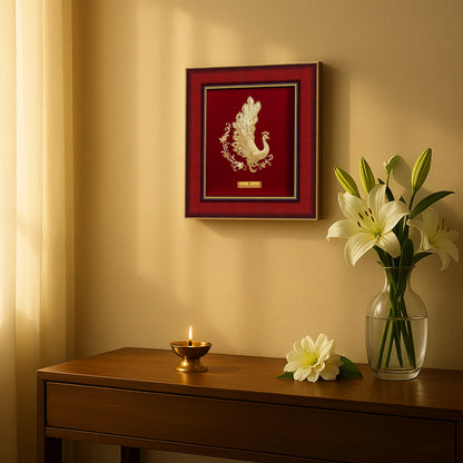 Auric Peacock 24K Gold Sheet Artwork Frame | Prima Art
