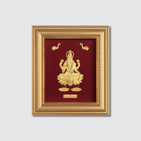 Lakshmi Ji Pure Gold Wall Art-A7