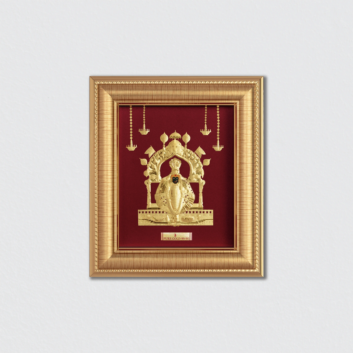 Amba Ji Gold Wall Hanging Photo Frame For Home & Office Decoration