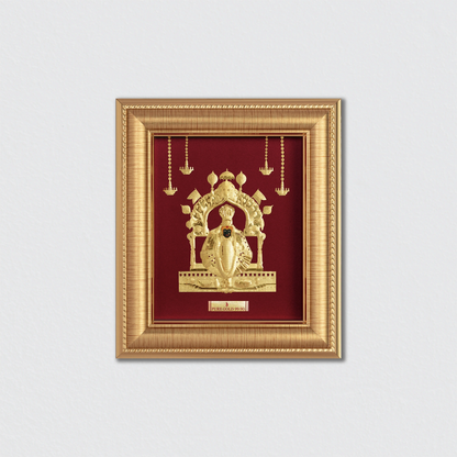Amba Ji Gold Wall Hanging Photo Frame For Home & Office Decoration
