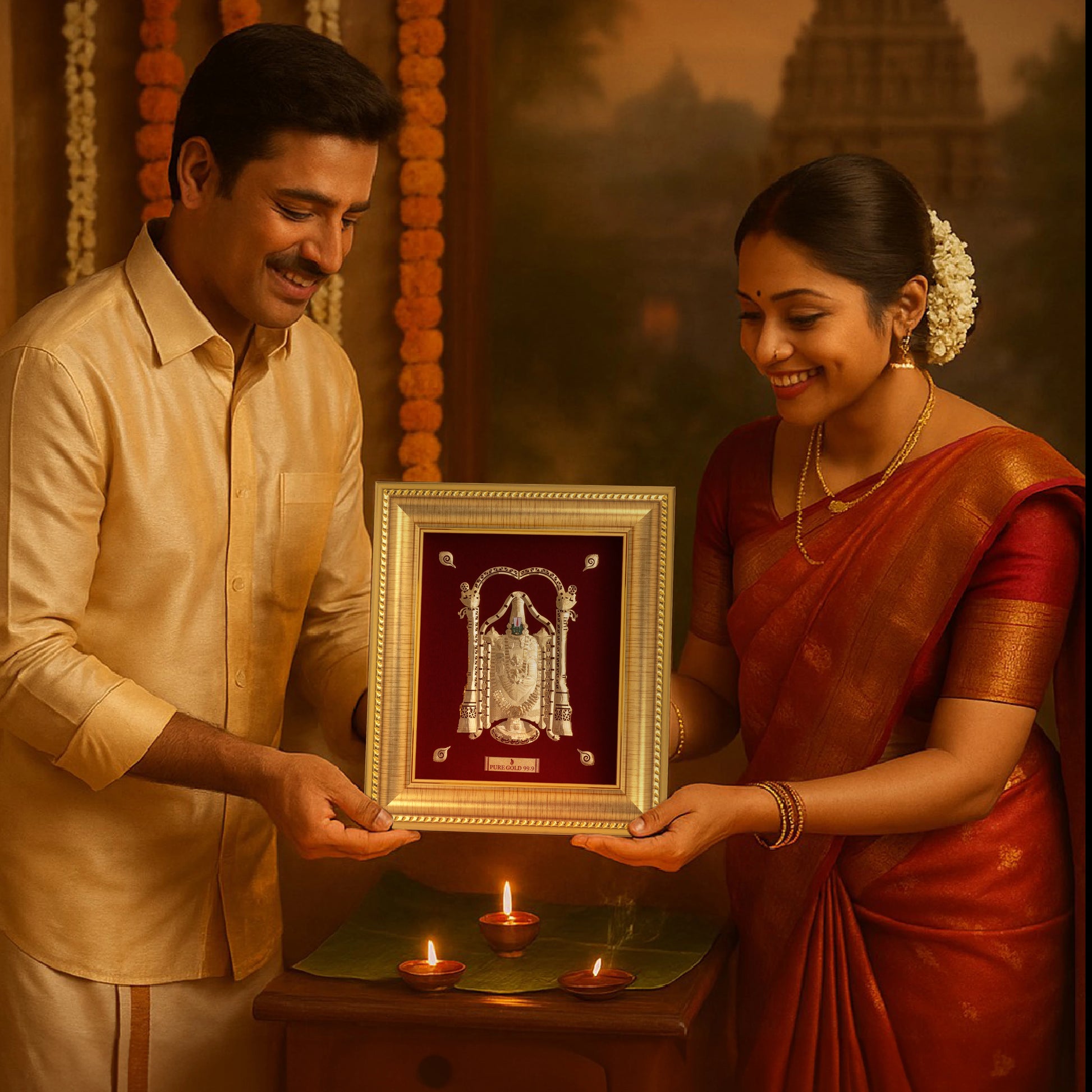 Lord Balaji frame for new beginnings , perfect gift for housewarming. Balaji wall hanging wall art.