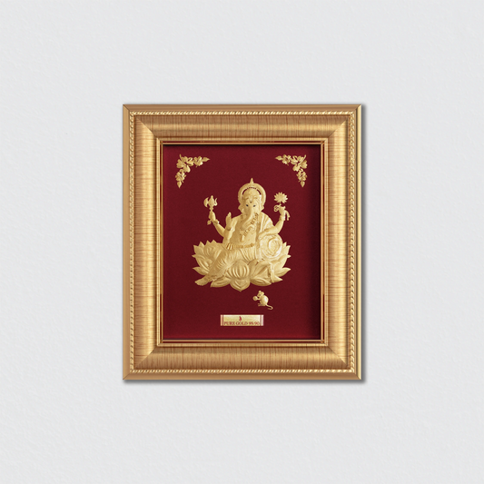 Lotus Ganesha Wall Art - A7