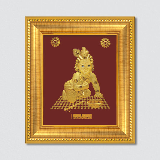 Prima Art , Prima Art India, Prima Art artwork, Prima Art 99.90% gold sheet artwork, 24k gold sheet artwork, Devotional artwork , Prima Art 24k gold sheet artwork, Balaji gold artwork