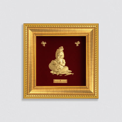 Prima Art Balaji 24K Gold Sheet Artwork Frame best for festival and corporate gifting 