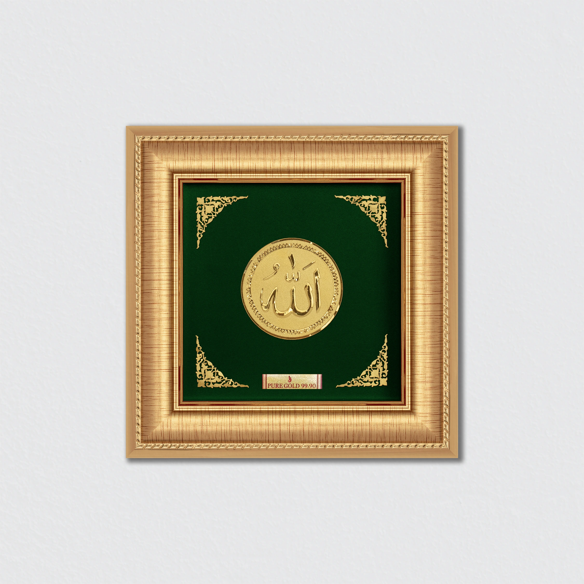Prima Art Allha 24K Gold Frame best for home temple , tabletop ,wall stand ,festival and corporate gifting 