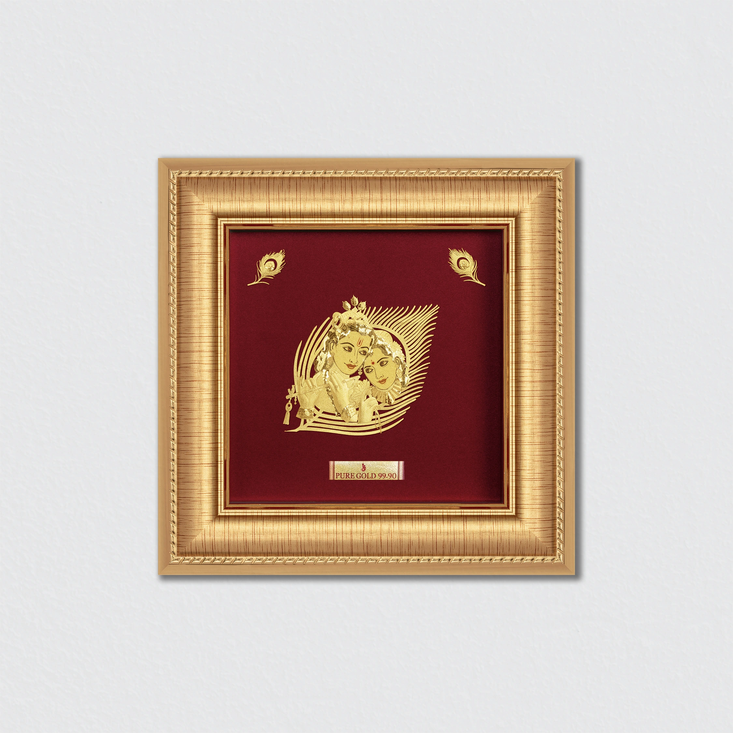 Divine Radha Krishna Photo Frame for Home Decor, Puja Room & Living Room