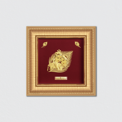 Divine Radha Krishna Photo Frame for Home Decor, Puja Room & Living Room