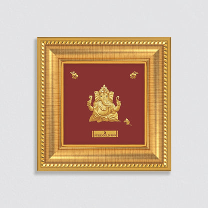 24K gold Ganesha artwork in premium frame – perfect for home decor and gifting
