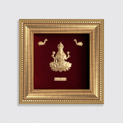 Prima Art Lakshmi ji Gold Frame best as table top , temple shelf , wall hanging.
Perfect for festival and corporate gifting 