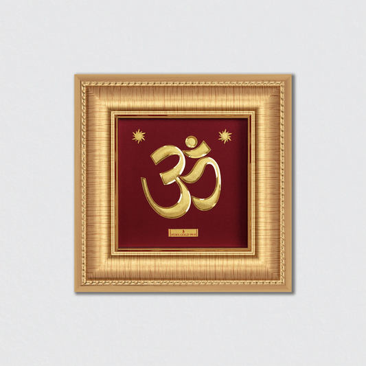 
Om Gold Wall Hanging Photo Frame For Home & Office Decoration