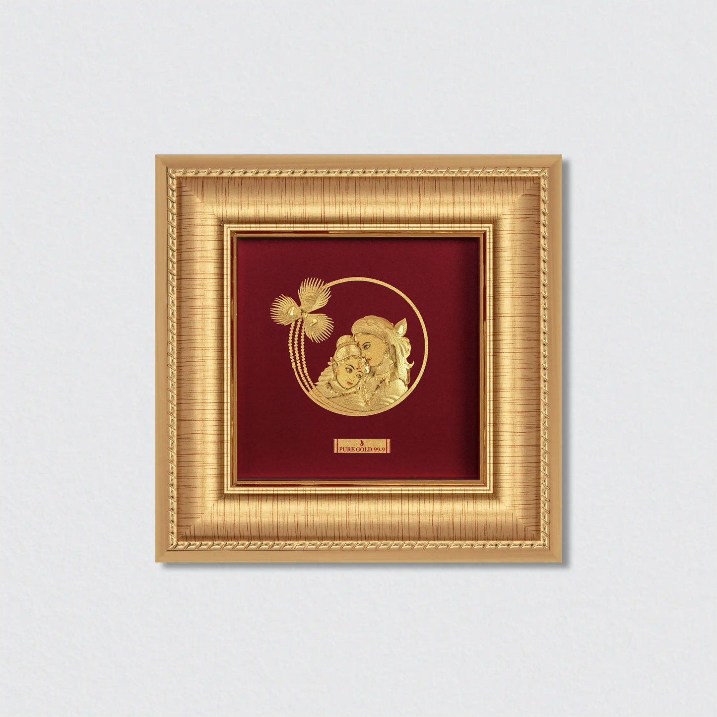 Prima art 24K gold Radha Krishna frame– perfect for home decor and gifting. Perfect Wall hanging & Tabletop frame. 