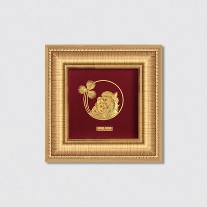 Prima art 24K gold Radha Krishna frame– perfect for home decor and gifting. Perfect Wall hanging & Tabletop frame. 