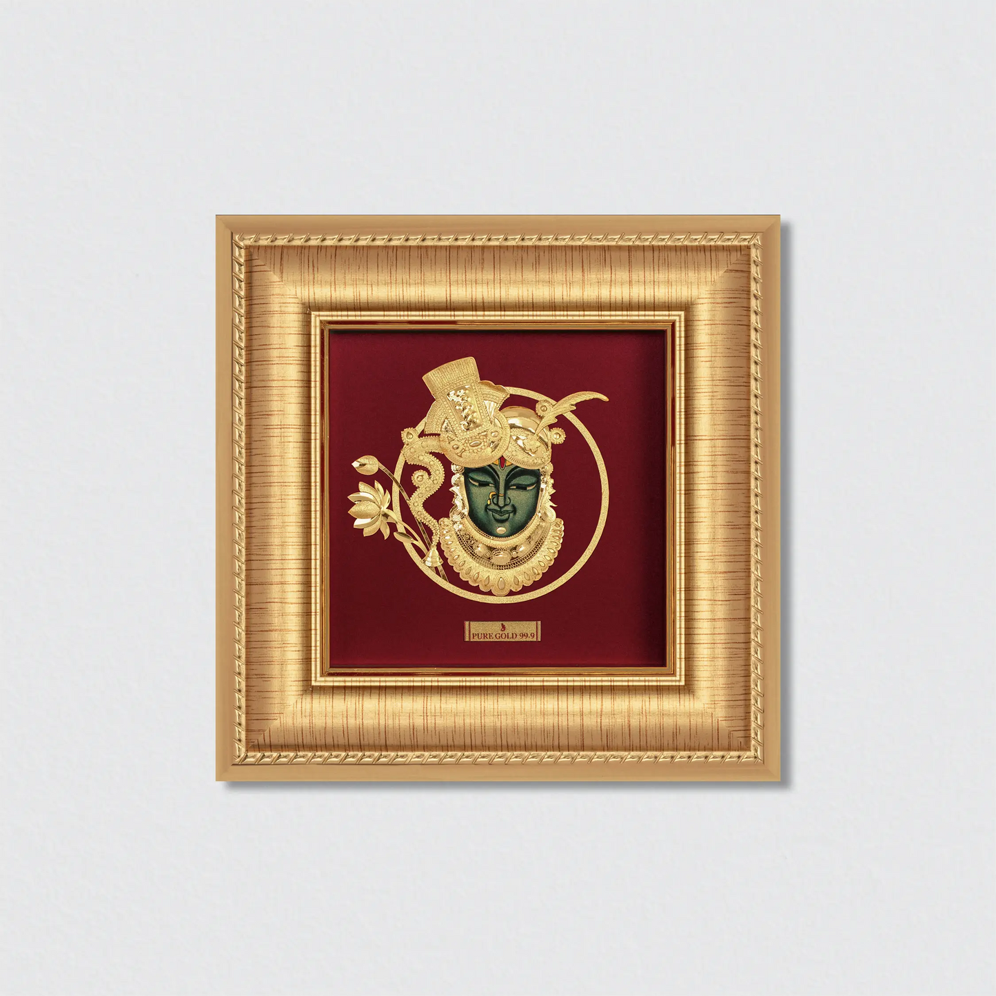 Shreenath ji wall art frame in gold by Prima art 