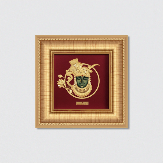 Shreenath ji wall art frame in gold by Prima art 