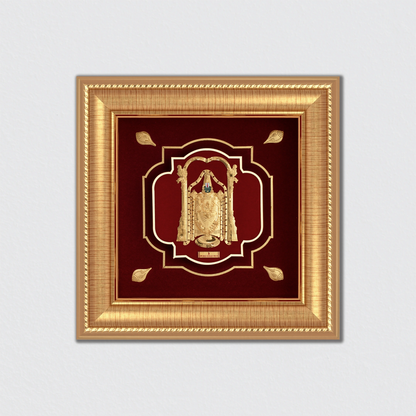 Tirupati Balaji gold wall hanging for home decor and for gifting.