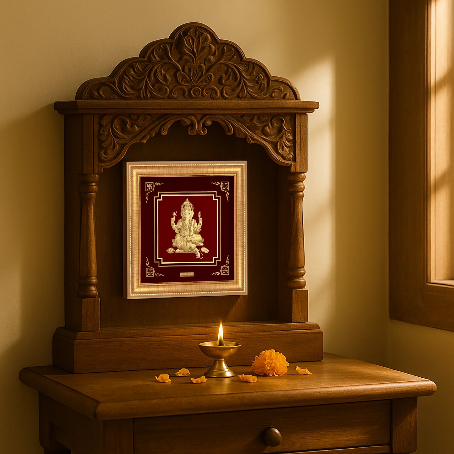Ganesh wall art for home temple and gifting