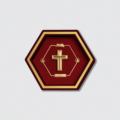 Holy Cross Gold Frame Faith And Home Décor Housewarming Gift