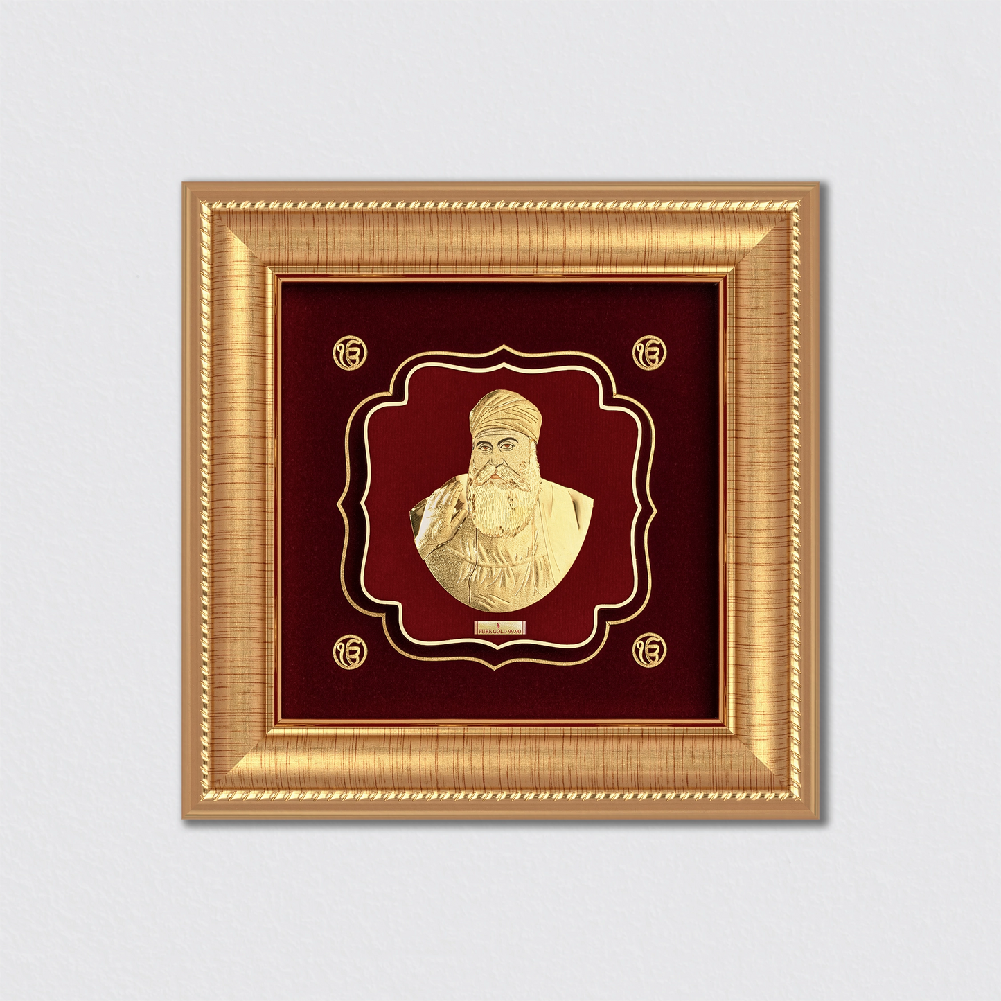 Guru Nanak Dev Ji Gold Wall Art- O7