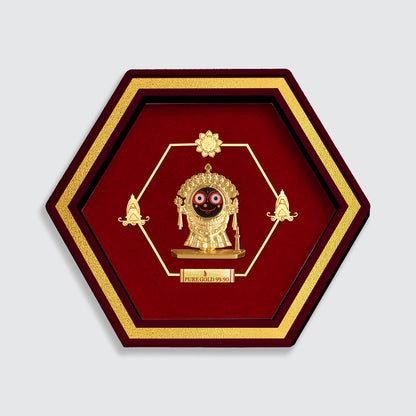 Lord Jagannath Tabletop Spiritual Gold Photo Frame Online For Housewarming gifts​, Wedding gifts for couples and Birthday gifts