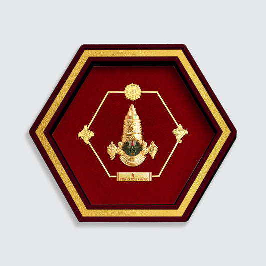 Premium Balaji Tabletop Gold Photo Frame Online for Wedding and Birthday Celebrations Gift