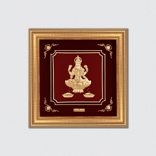 auspicious Lakshmi gold decor frame for gifting